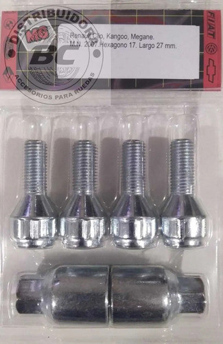 Antirrobo Rueda Renault Clio, Kangoo, Megane, Scenic, Logan. 1