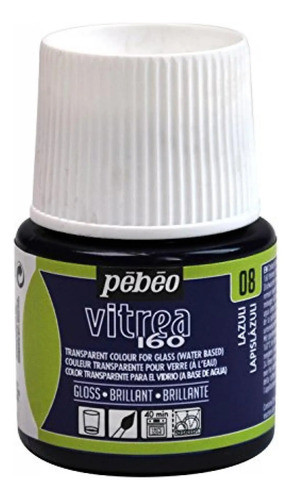 Pebeo Vitrea160 Pintura Para Vidrio Brillant 45ml Lazuli 0