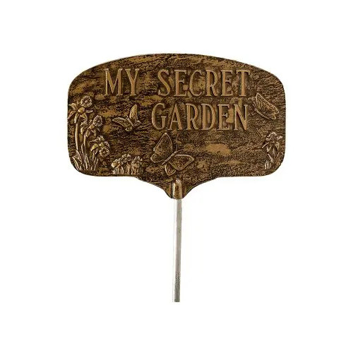 Montague Metal Products My Secret Garden Placa Envejecida Br 0