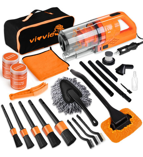 Vioview Kit De Limpieza Definitivo Para Automvil, Kit De 17 0