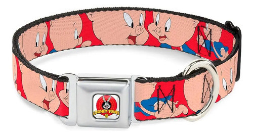 Collar De Perro Hebilla De Cinturón De Seguridad Porky Pig E 0