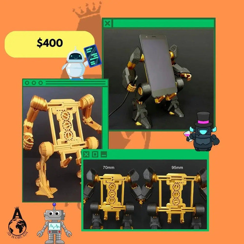 Porta Celular Con Forma De Robot 1