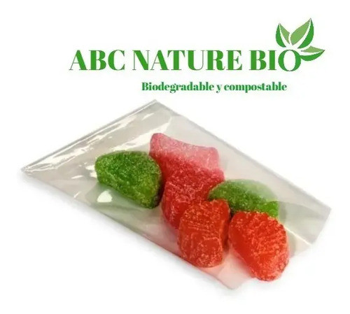 Bolsas Biodegradables Compostables Transparentes 15x20 X 100 1