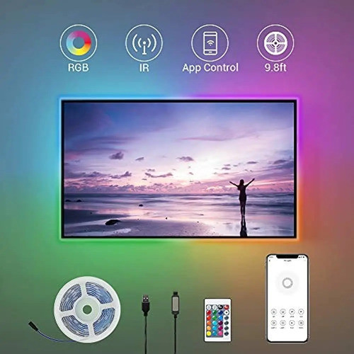 Tira De Luces Led Broadlink, Retroiluminación Led De Tv De 9 1