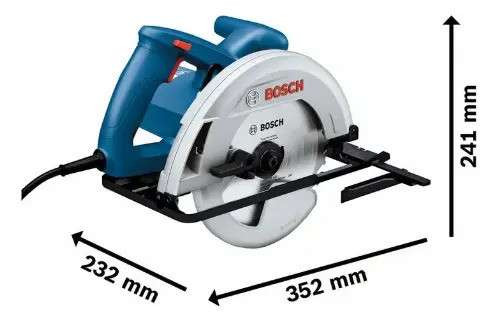 Sierra Circular Bosch 71/4  1300w Gks130 - Ynter Industrial 1