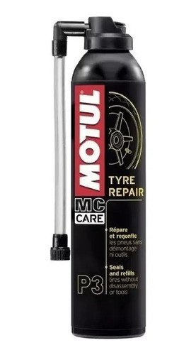 Motul Infla Y Sella Neumáticos Motos Auto Bicicleta Parche 0