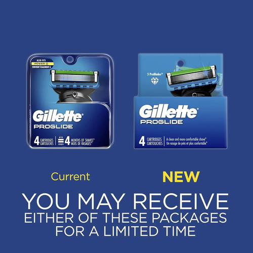Cuchillas De Afeitar Gillette Proglide 4 Recargas Para Hombr 1
