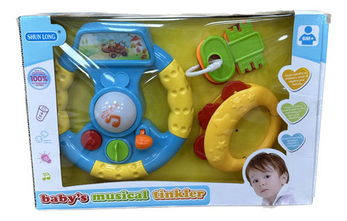 Volante Infantil Con Sonajero Con Luz Y Sonido - Yd-1605 0