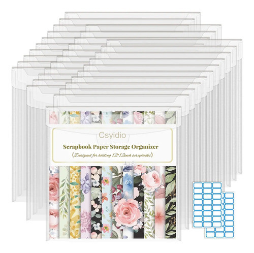 Organizador De Papel Para Scrapbooking 30x30 Cm Con 32 Pieza 0