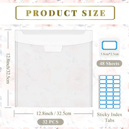 Organizador De Papel Para Scrapbooking 30x30 Cm Con 32 Pieza 1