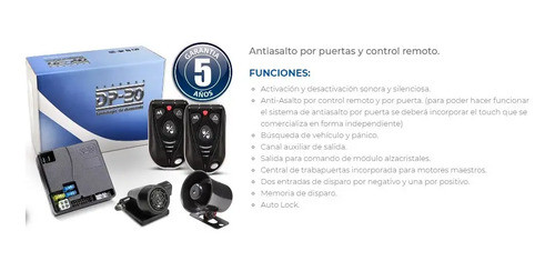 Alarma Auto Dp20 Tx915 New Full Volumetrica 2 Controles 1