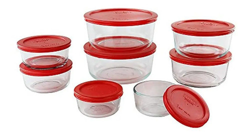 Pyrex Simply Store  Juego De Contenedores De Vidrio Redondo 0