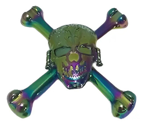 Arco Iris  Cráneo Especial  Mano Dedo Spinner Fidget Escrito 0
