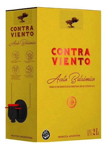 Aceto Balsamico Contra Viento Laur Bag In Box Pack 2l X2 1