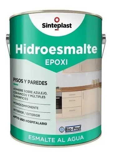 Pintura Azulejos Hidroesmalte Epoxi Blanco Sinteplast 4 Lt 0