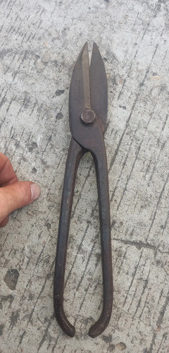 Antigua Tijera Para Cortar Chapa Sellada 30,5cm Largo 0