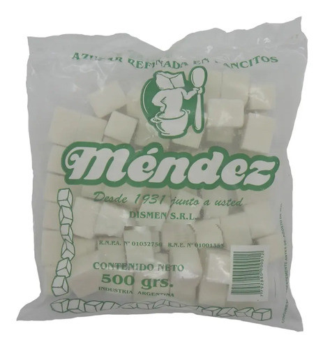 Azúcar En Terrones Méndez Caja X 10 Kilos (20 Bolsas) 0