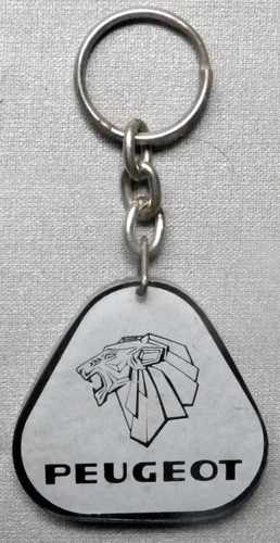 Antiguo Llavero Peugeot Emblema Leon Acrilico 0