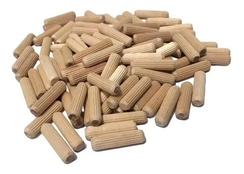 Tarugo De Madera Estriado 10x40mm X 100 Unidades 0