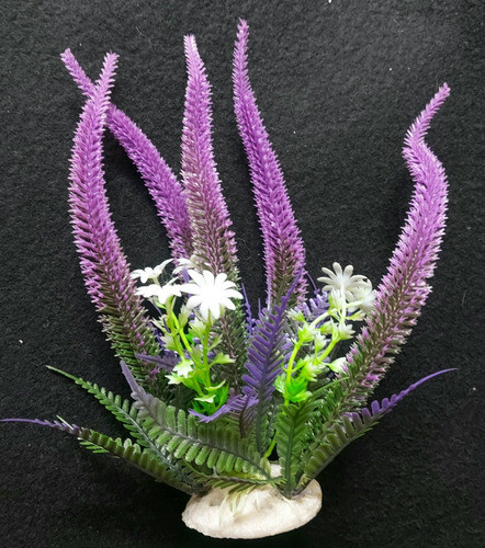 Adorno Para Peceras/ Terrario Planta Artificial Imp. 20cm Al 1