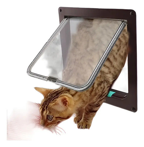 Gato Perro Puerta 4 Manera Cerradura De La Puerta Bloqueable 0