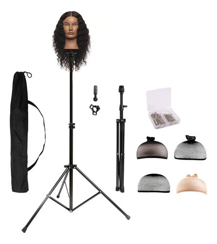 Trípode Soporte Para Peluquería Cabeza Maniquí Practica 0