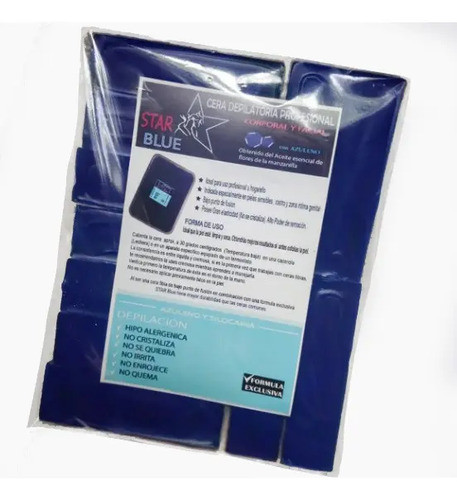 5 Kilos Cera Azul Elastica Starblue Lingotes Depilación 1