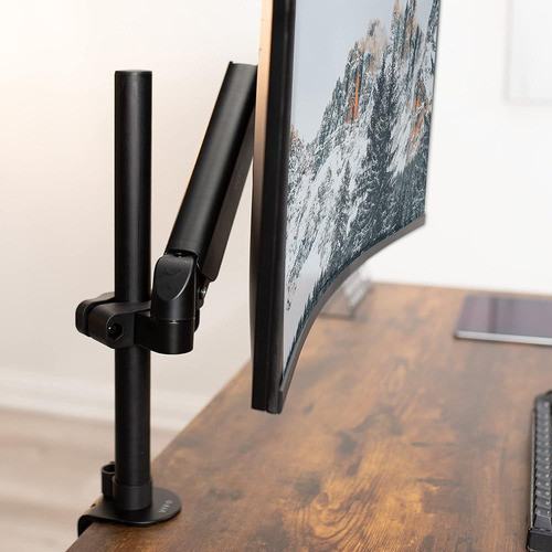 Vivo Universal Full Motion Pneumatic Pole Mount Arm Para Pan 1