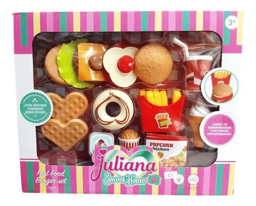 Set Juliana Burger Set Hamburguesa Sweer Home Cocinita 0