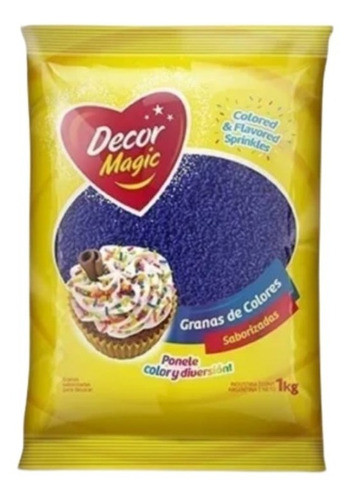 Grana Decormagic Lila X1kg - Cotillón Waf 0