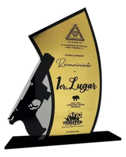 Placa De Acrílico, Trofeos, Premios Diseño Bicapa 2 0