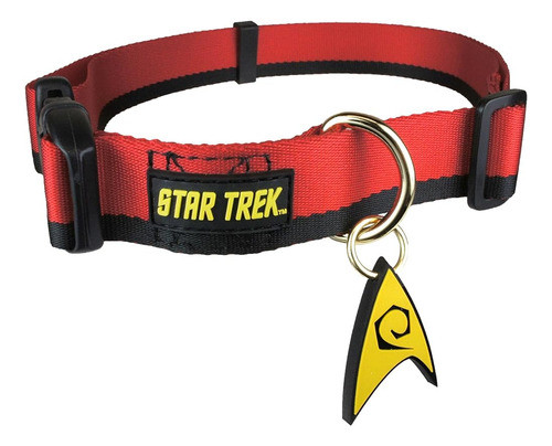 Star Trek Collar Para Perros Rojo Xl - ¿ir Audazmente A Dond 0