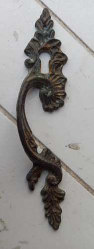 Z- Manija Bocallave Frances Bronce P/mueble 14 X 2,5 Ancho 0