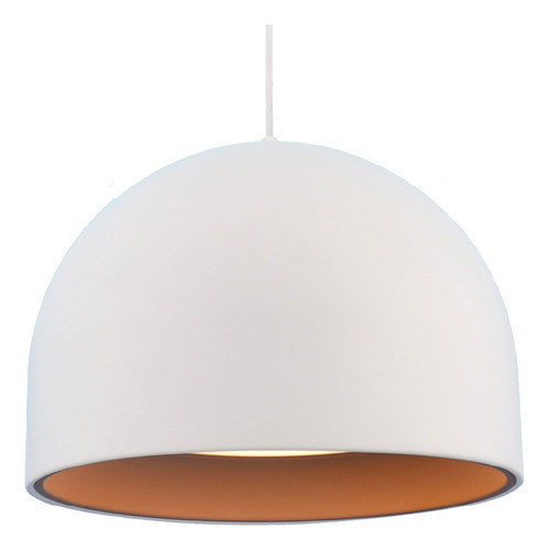 Luminaria De Colgar Decorativa Gloch Blanco Semi-esférica 0