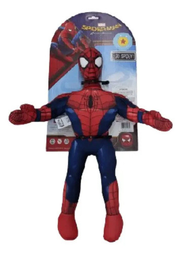 Muñeco Apretable Marvel Spiderman 40 Cm Licencia Oficial 0