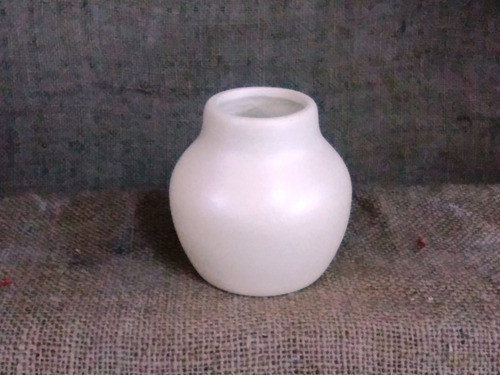 Florero De Cerámica 8 Cm De Alto 9 Cm De Ancho 5 Cm De Boca 1