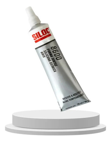 Siloc 8600 Gris Forma Juntas X 98g Sellador Silicona Oximica 1