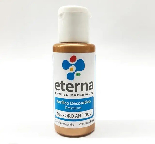 Acrilico Eterna 50 Ml Metalico 108 Oro Antiguo 0