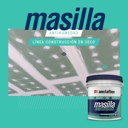 Masilla Antihumedad Anclaflex 15 Kg Placa De Yeso 1
