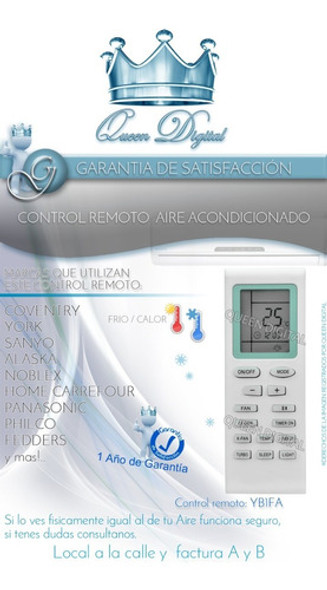 Control Remoto Aire Acondicionado Para Home Carrefour 25h15n 1