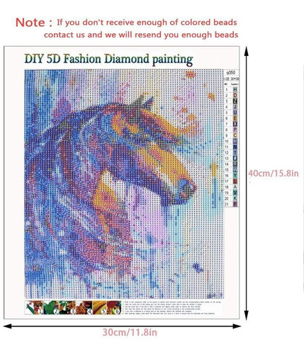 5d Pintura Por Diamantes. Caballo (vs4m) 1