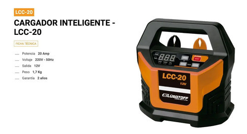 Cargador Inteligente De Baterías 12v-20a Lusqtoff Lcc-20 1