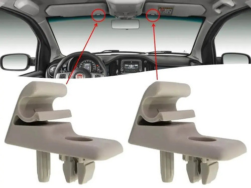 Juego De Grampa Soporte Parasol Fiat Nueva Fiorino Xmf 0