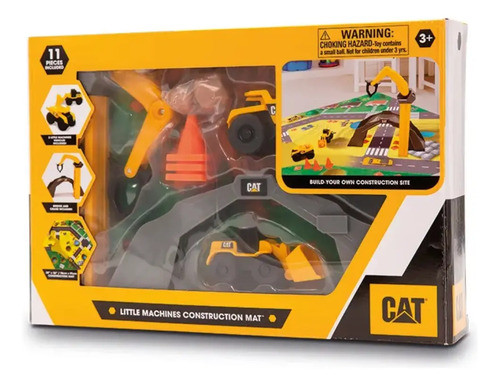 Cat Pequeñas Máquinas Alfombra De Construcción 82950 0