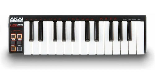 Controlador Midi Usb 25 Teclas Sensitivas Akai Lpk25 0