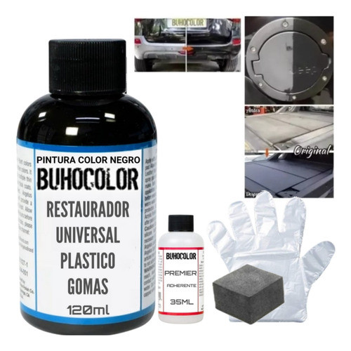 Kit Pintura Para Acondicionar Plasticos Auto Camion Moto 0