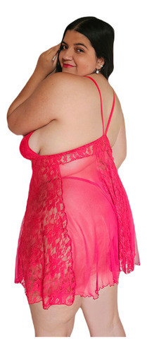 Baby Dolls Talles Grandes Encaje Bordado - Camisolin Xxxl 1
