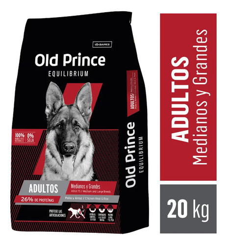 Old Prince Pollo Y Arroz Adulto Razas Medianasgrsandes 20 + 0