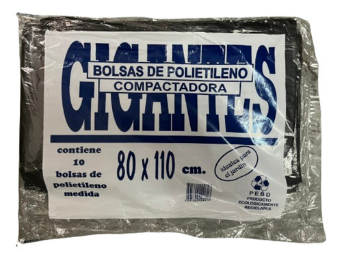 Bolsas De Residuos Polietileno 80 X 110cm Paquete X 10uni 0