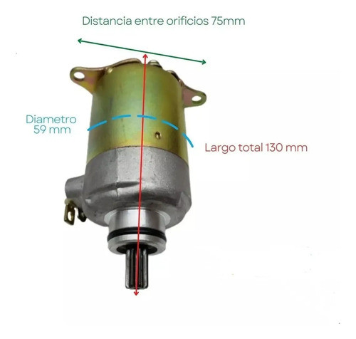 Motor Arranque Motomel Vx 150 Gilera Super 125 Cuo 1
